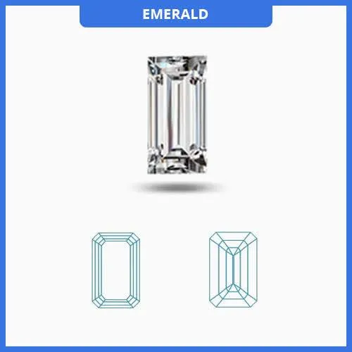 0.35CT K-L/SI3-I1 Emerald Cut Diamond MDL#D9282-16