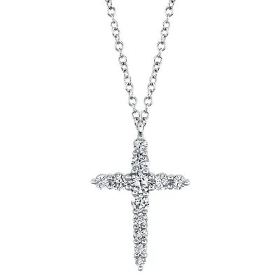 0.46ctw Diamond Cross Necklace