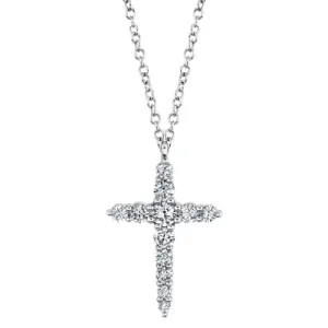 0.46ctw Diamond Cross Necklace