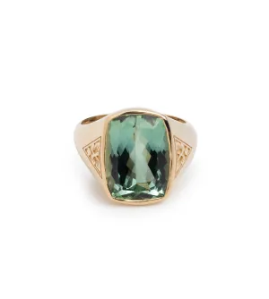 10.85ct Green Tourmaline - Reverie : One of A Kind Gemstone Ring