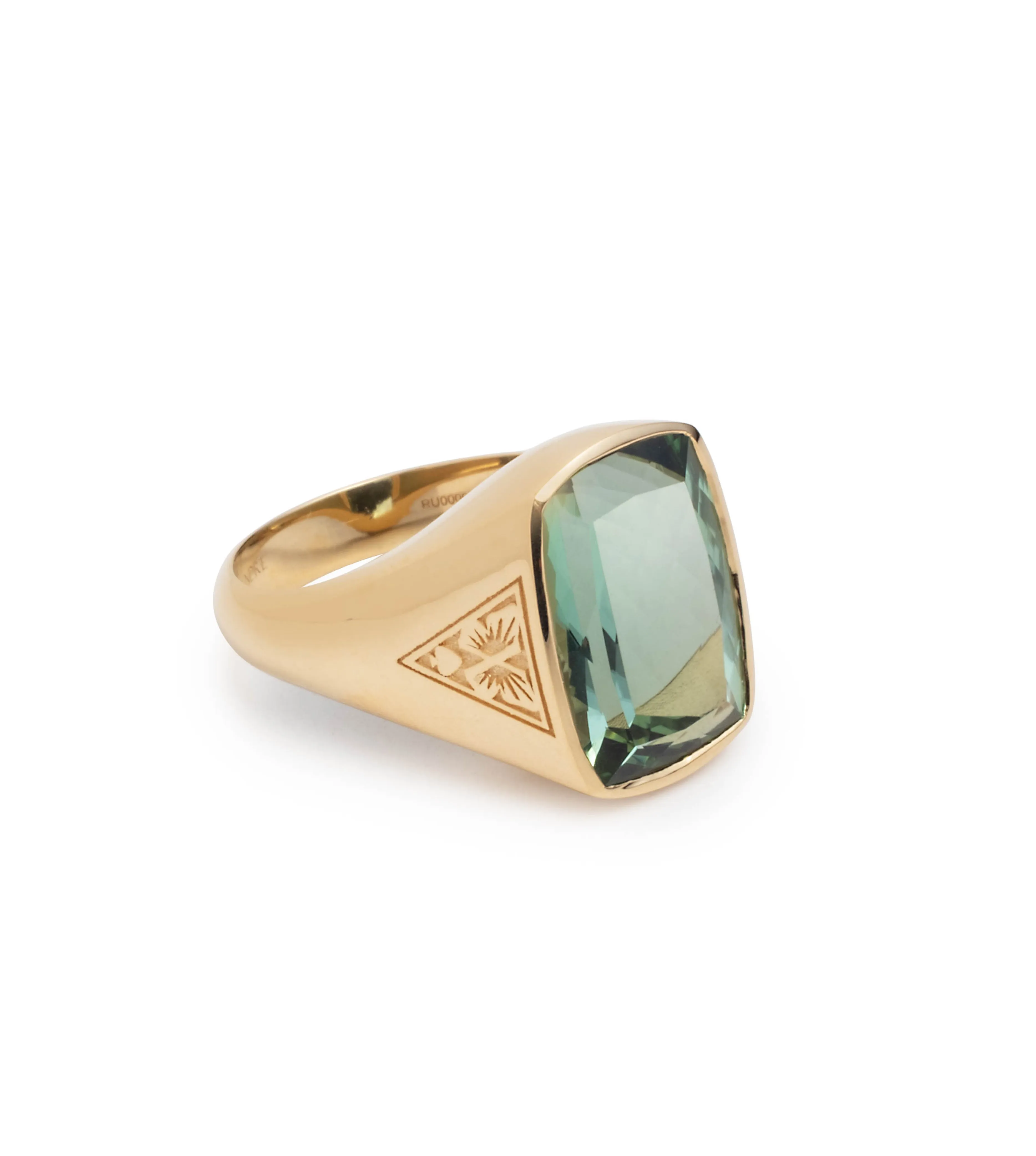 10.85ct Green Tourmaline - Reverie : One of A Kind Gemstone Ring