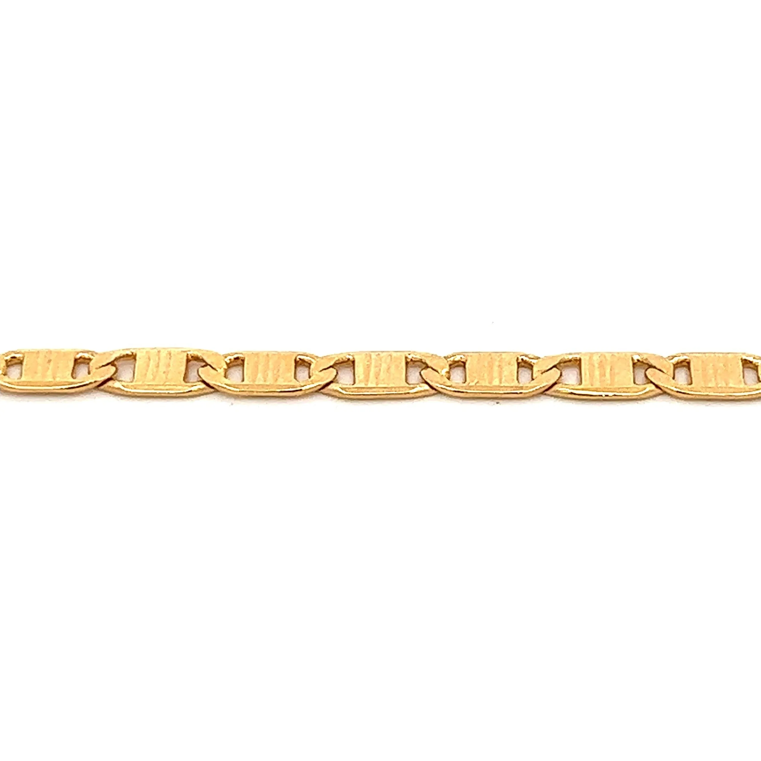 14K-gold-filled bold striped mariner necklace - 16"