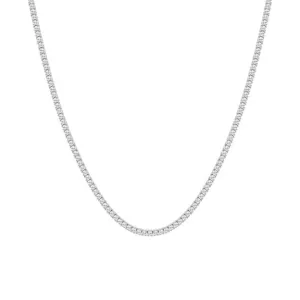 14K White Gold  7.00Ct Lab Grown 200 Diamond Necklace