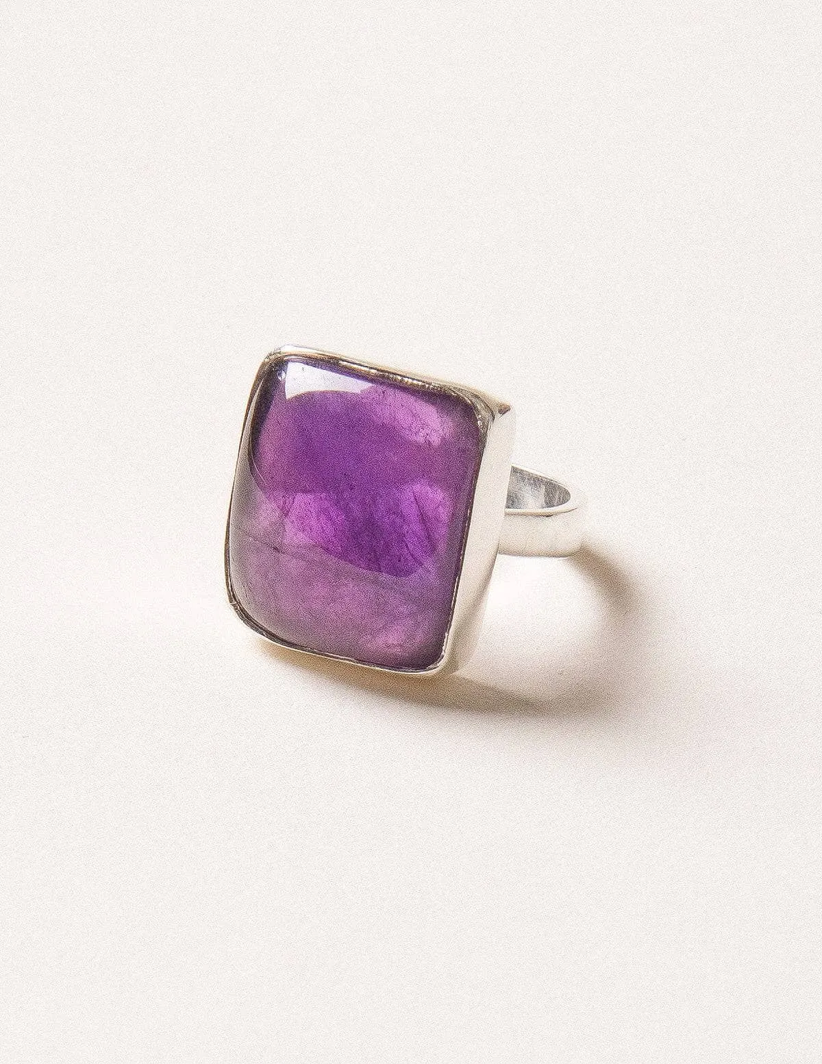 Amethyst Gemstone Ring - Size