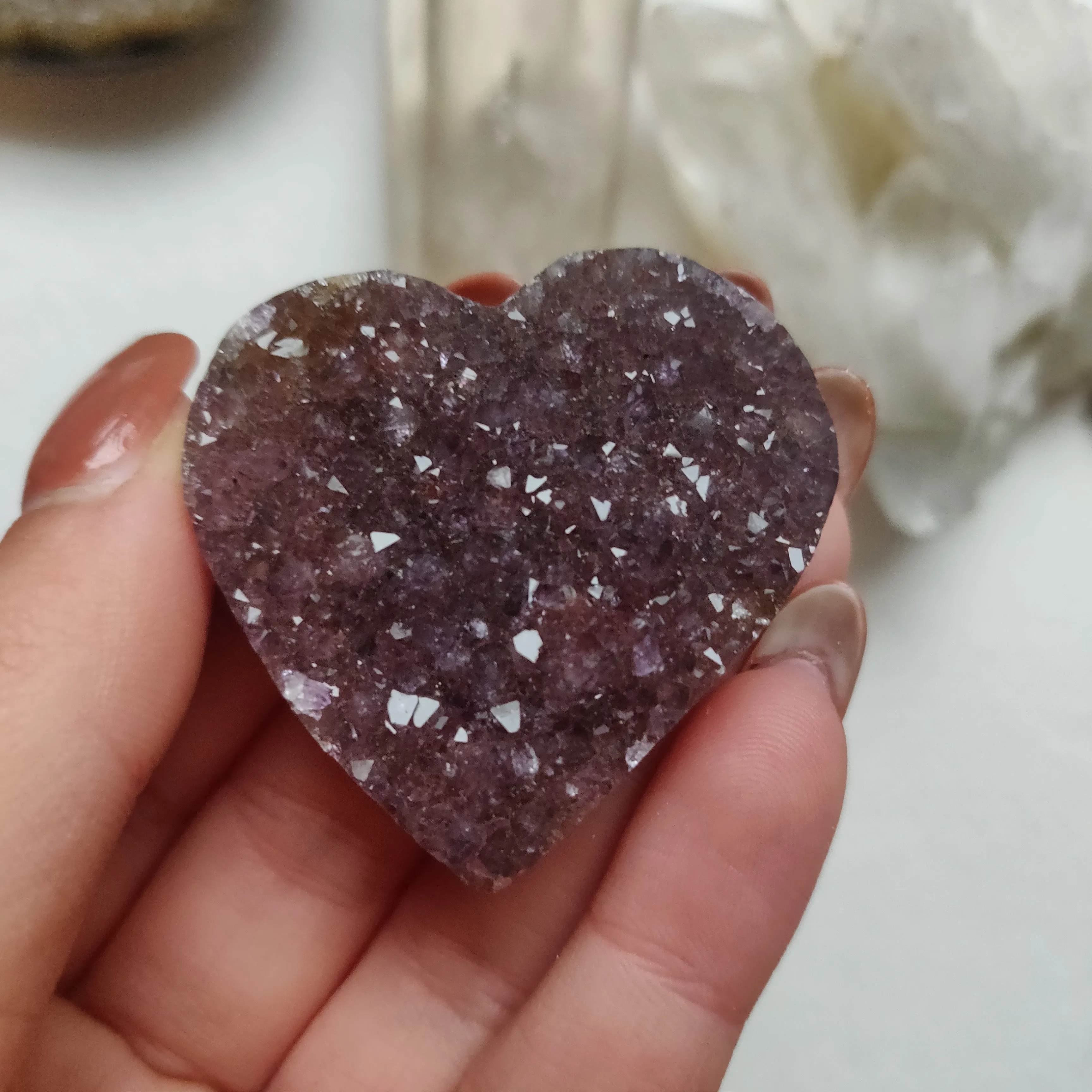 Amethyst Geode Heart (#G12)