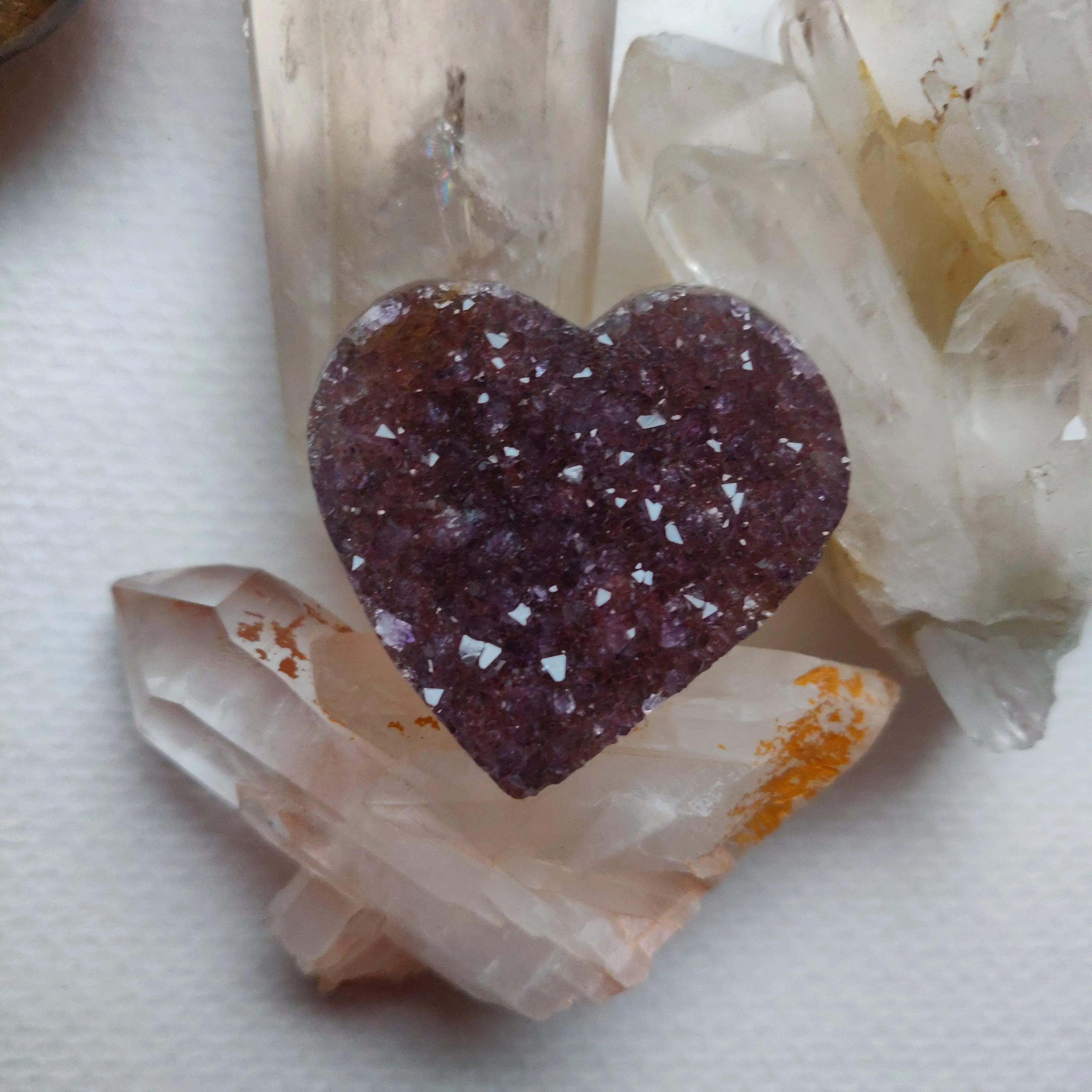 Amethyst Geode Heart (#G12)