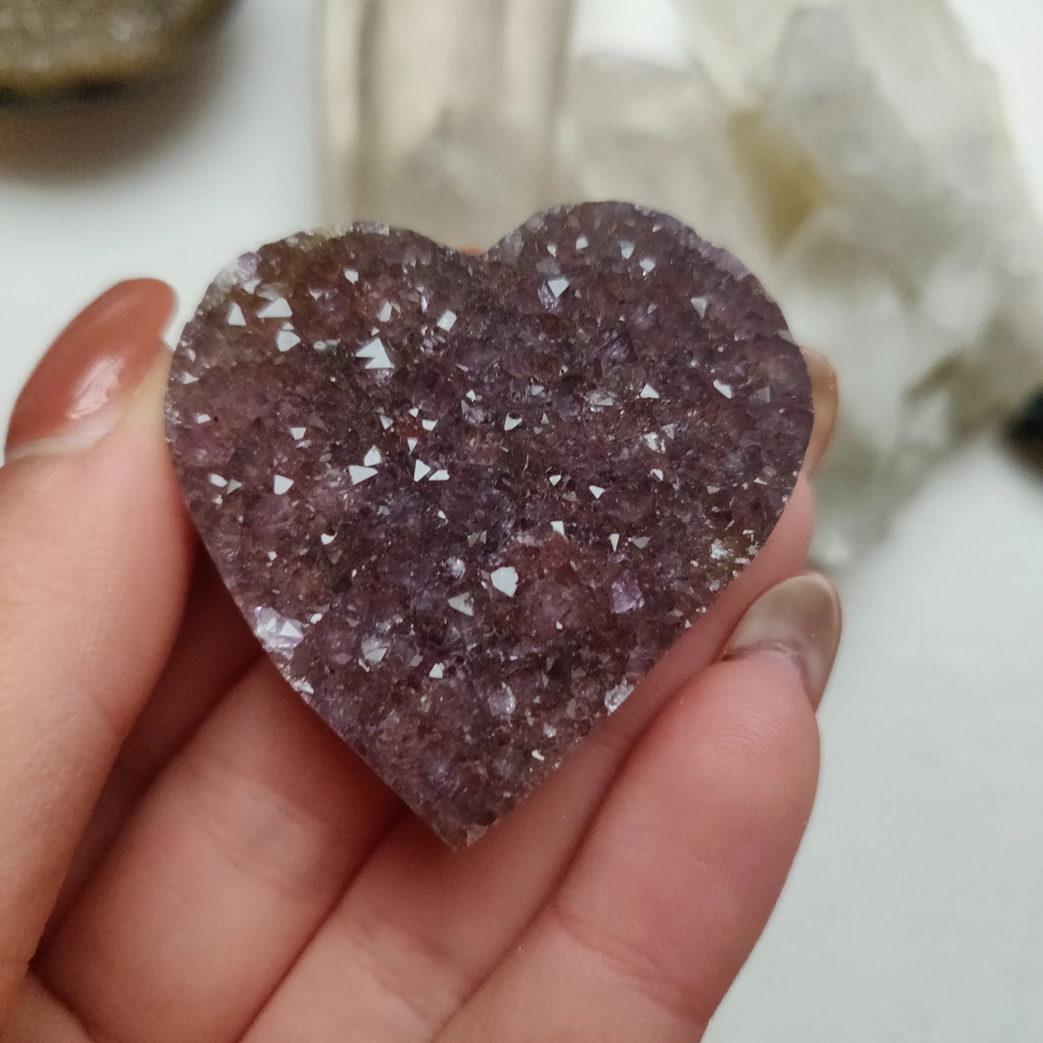 Amethyst Geode Heart (#G12)