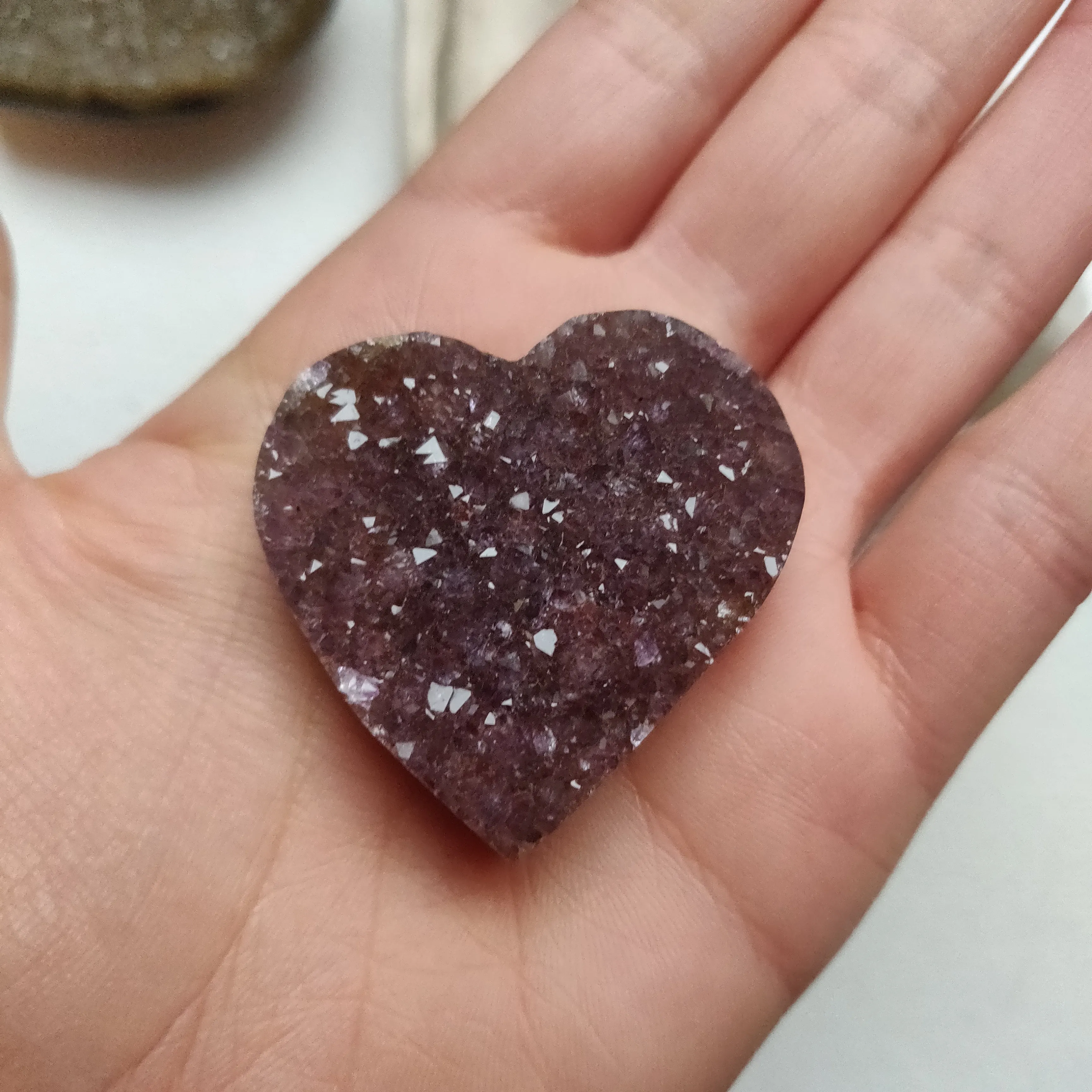 Amethyst Geode Heart (#G12)