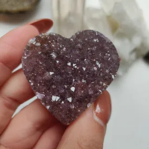 Amethyst Geode Heart (#G12)