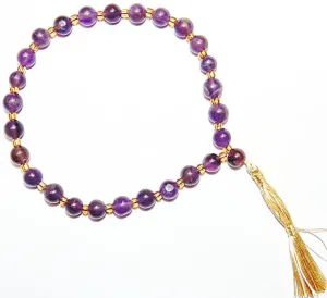 Amethyst Wrist mala of 27 1 beads