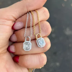 Baguette Diamond Pendant