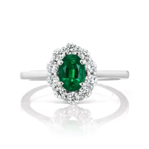 Barmakian Emerald and Diamond Ring