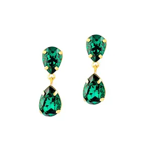 BE EXTRAORDINARY STATEMENT EARRINGS (EMERALD)