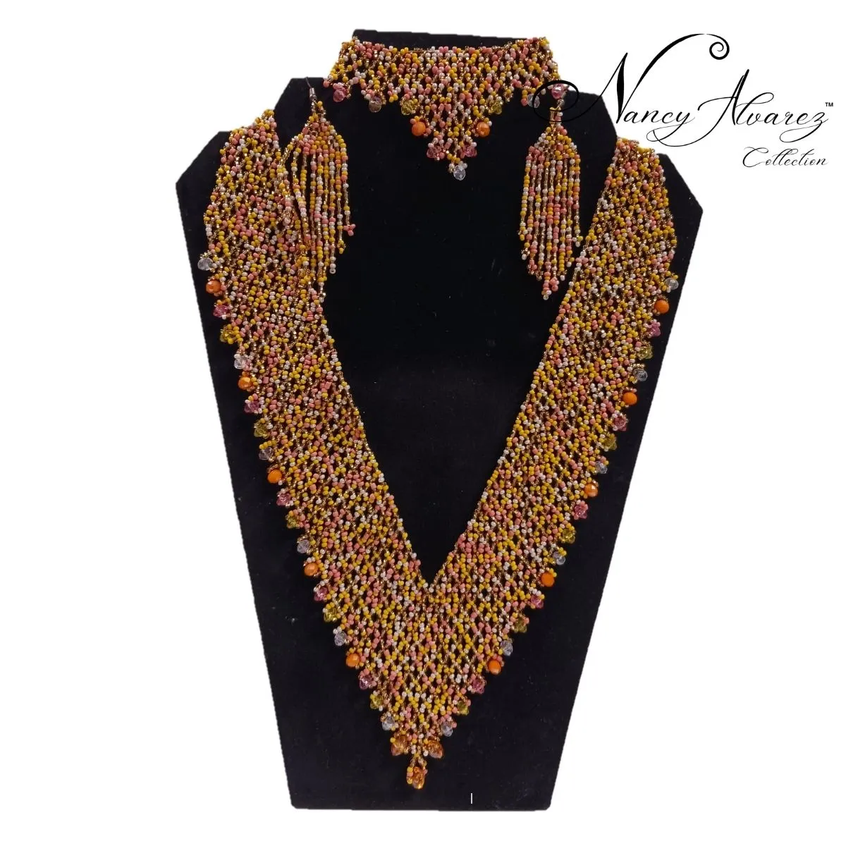 Beaded Jewelry Set - NA-OV-1003-Y