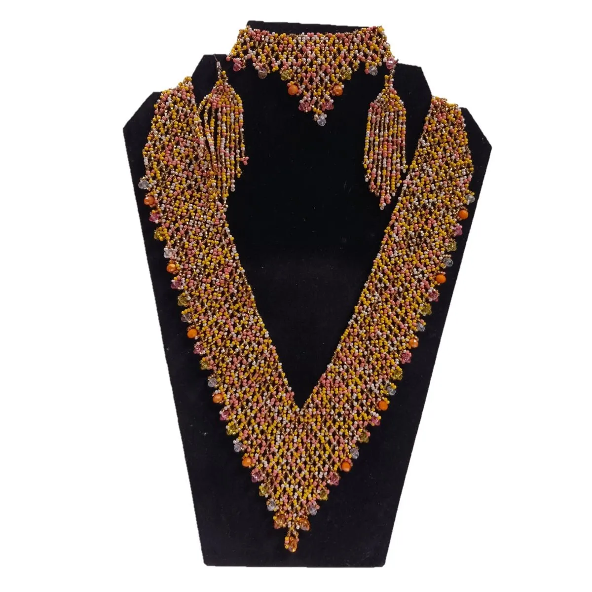 Beaded Jewelry Set - NA-OV-1003-Y