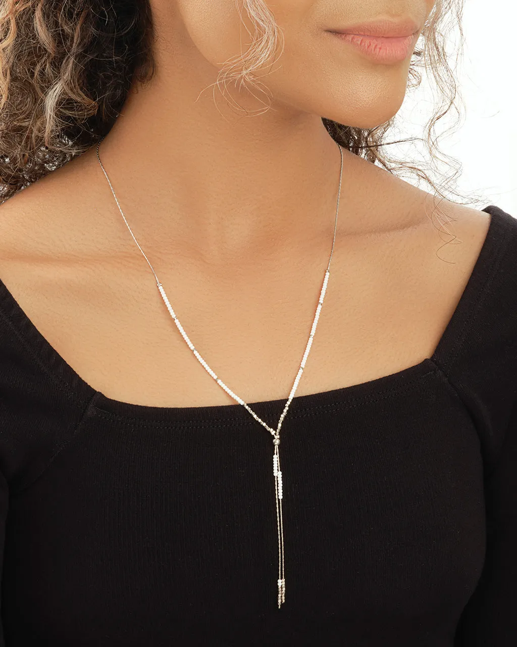 Beaded Sliding Bolo Necklace