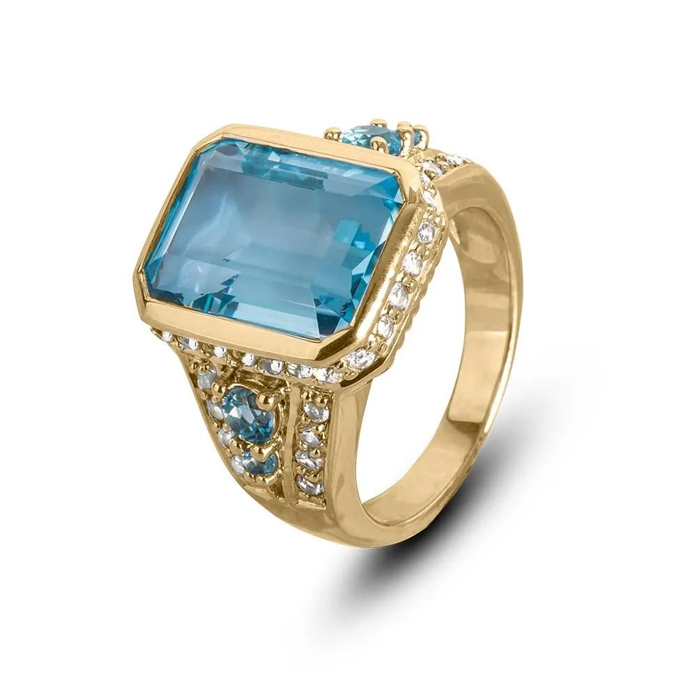 Bermuda Blue Topaz Ring