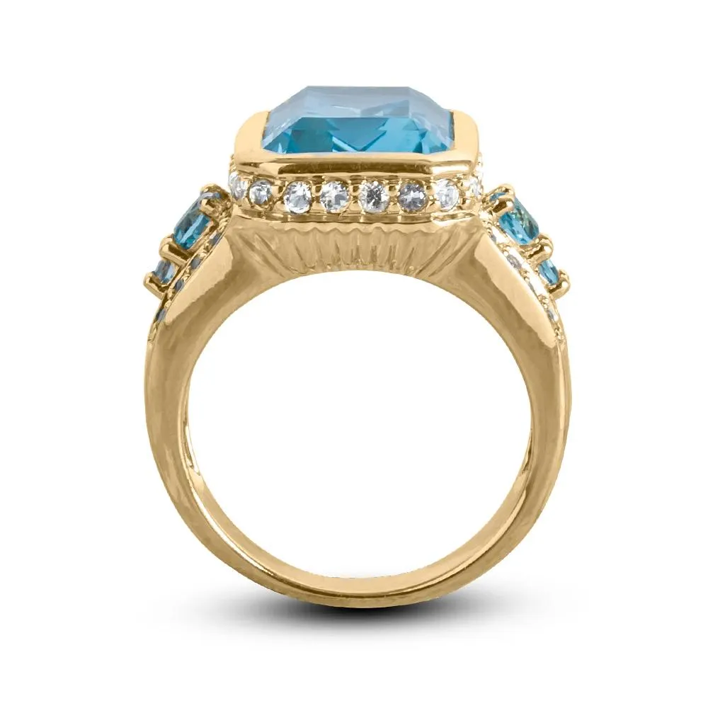 Bermuda Blue Topaz Ring