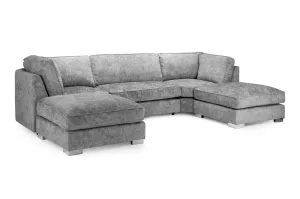 Bishop Fullback Sofa - Platinum U Shape Corner - 332 x 200 x 200 CM