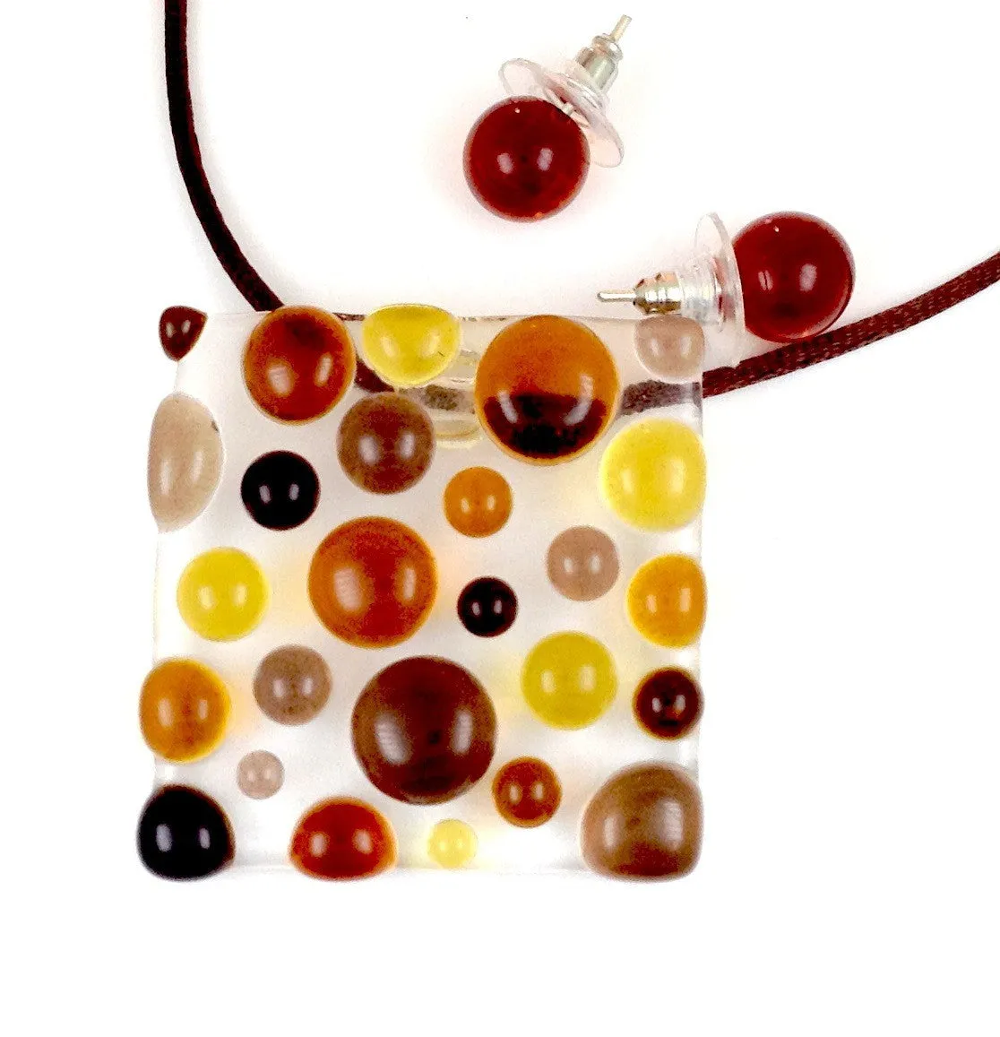 Bubbles Pendant - Amber