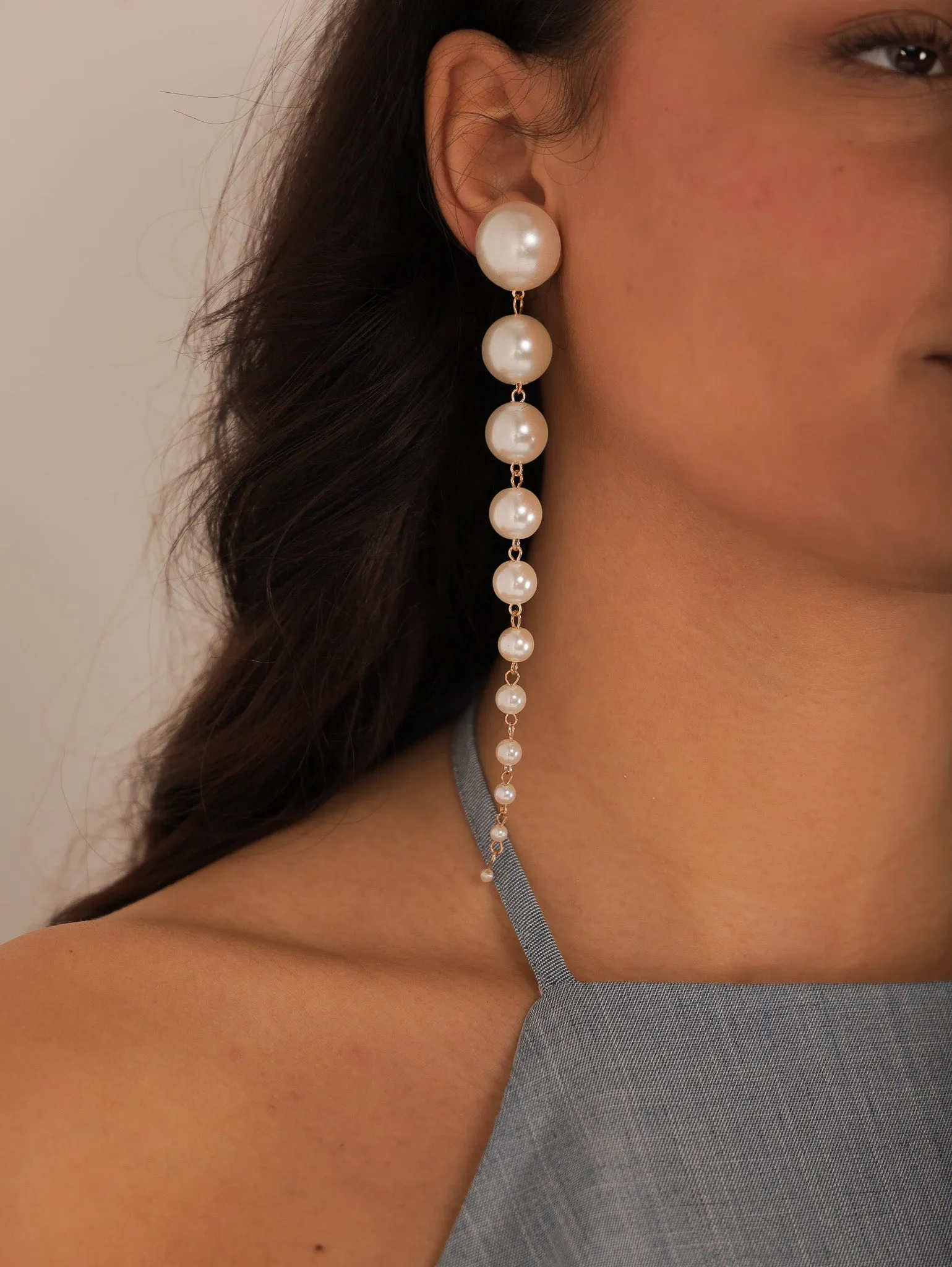 Cascading Pearl Earrings