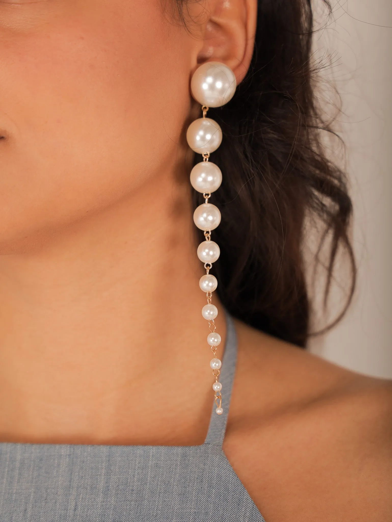 Cascading Pearl Earrings