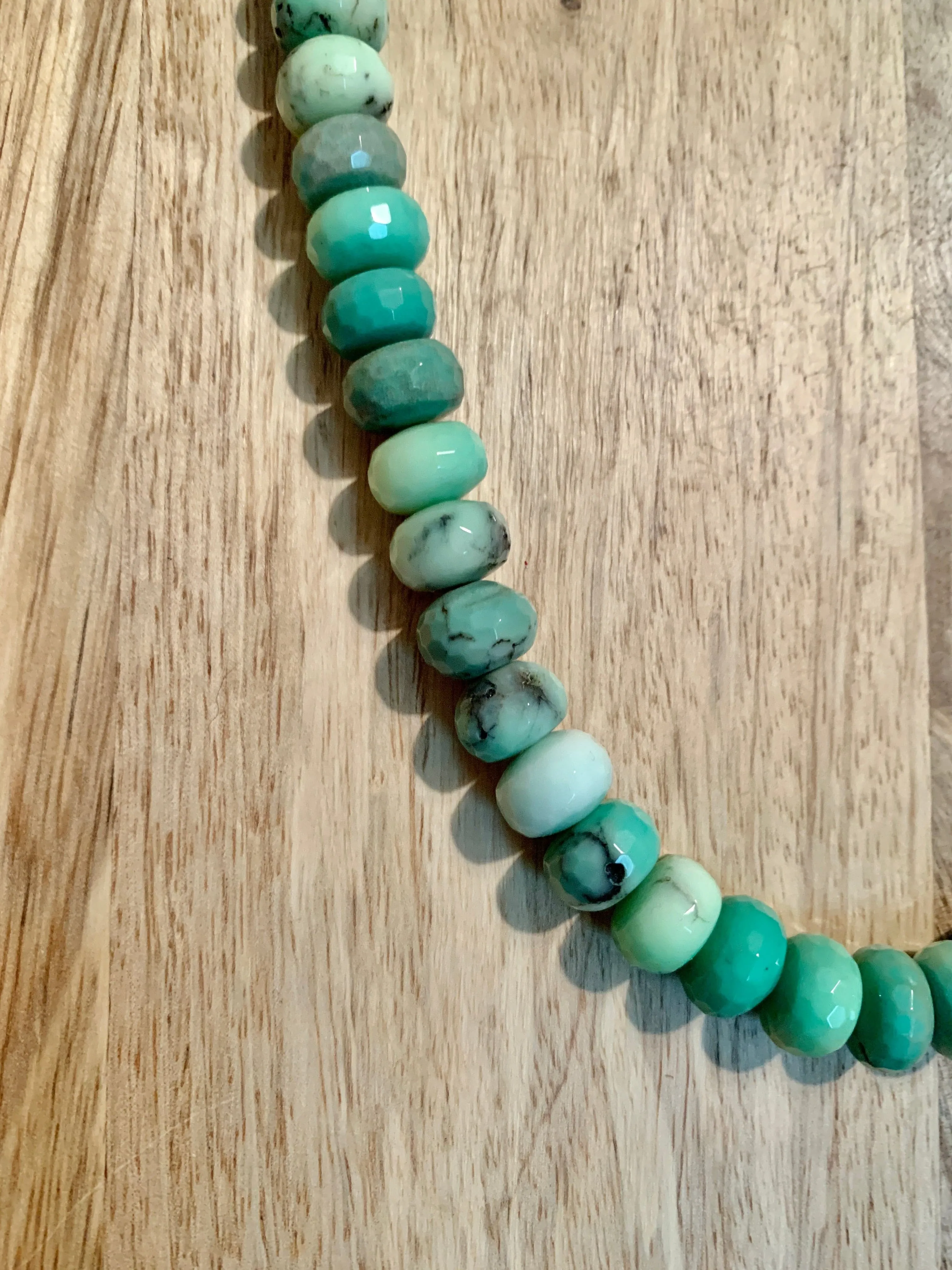 Chrysoprase Stone Beaded Necklace