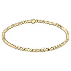 Classic Gold 2.5mm Bead Bracelet