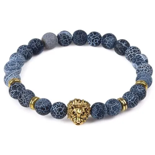 Classy Men Blue Lion Bracelet - 2 Styles