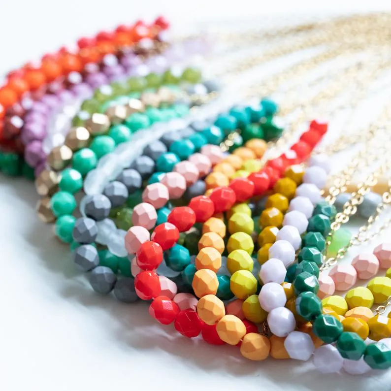 Colorful Bead Necklace- WS