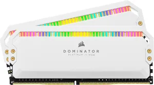 Corsair Dominator Platinum RGB 16GB (2x8GB) DDR4 3200MHz C16, RGB LED Desktop Memory (High Performance and Response Times) - White