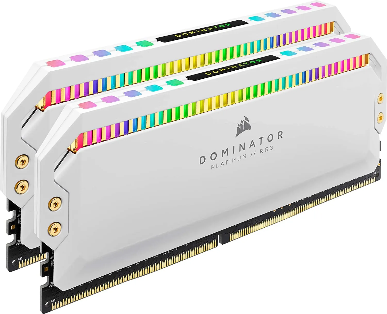 Corsair Dominator Platinum RGB 16GB (2x8GB) DDR4 3200MHz C16, RGB LED Desktop Memory (High Performance and Response Times) - White