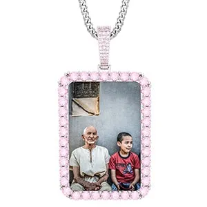 Custom Photo Necklace-Memorial Photo Necklace-Photo Pendant Necklace