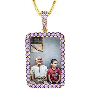 Custom Photo Necklace-Memorial Photo Necklace-Photo Pendant Necklace