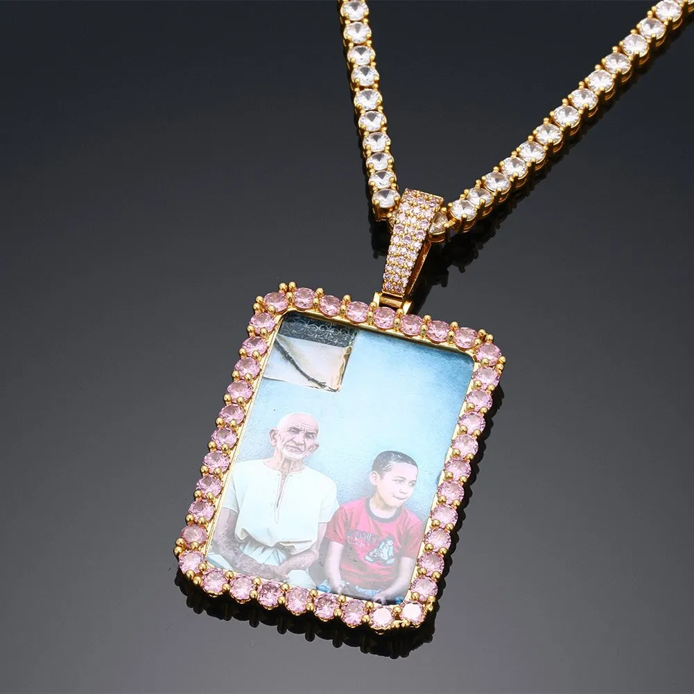 Custom Photo Necklace-Memorial Photo Necklace-Photo Pendant Necklace