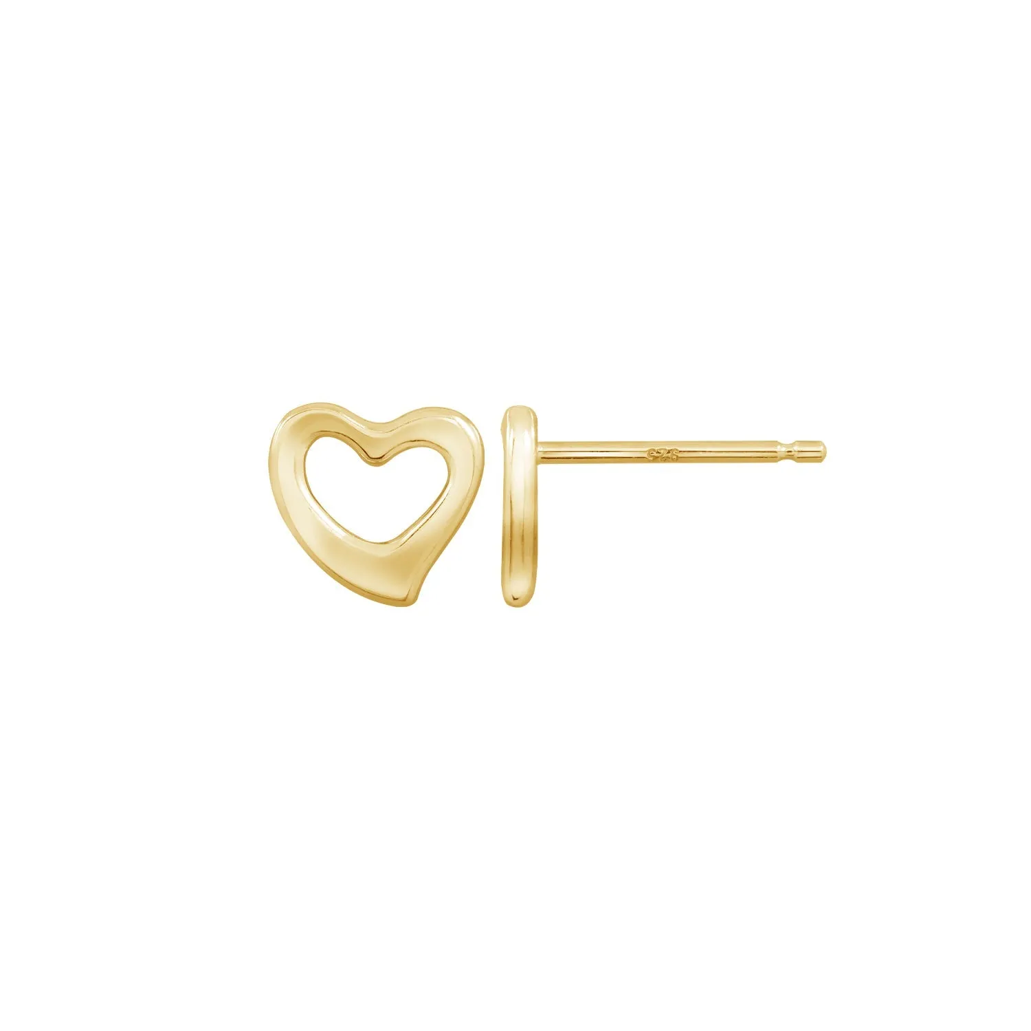 Dainty Heart Stud Earrings