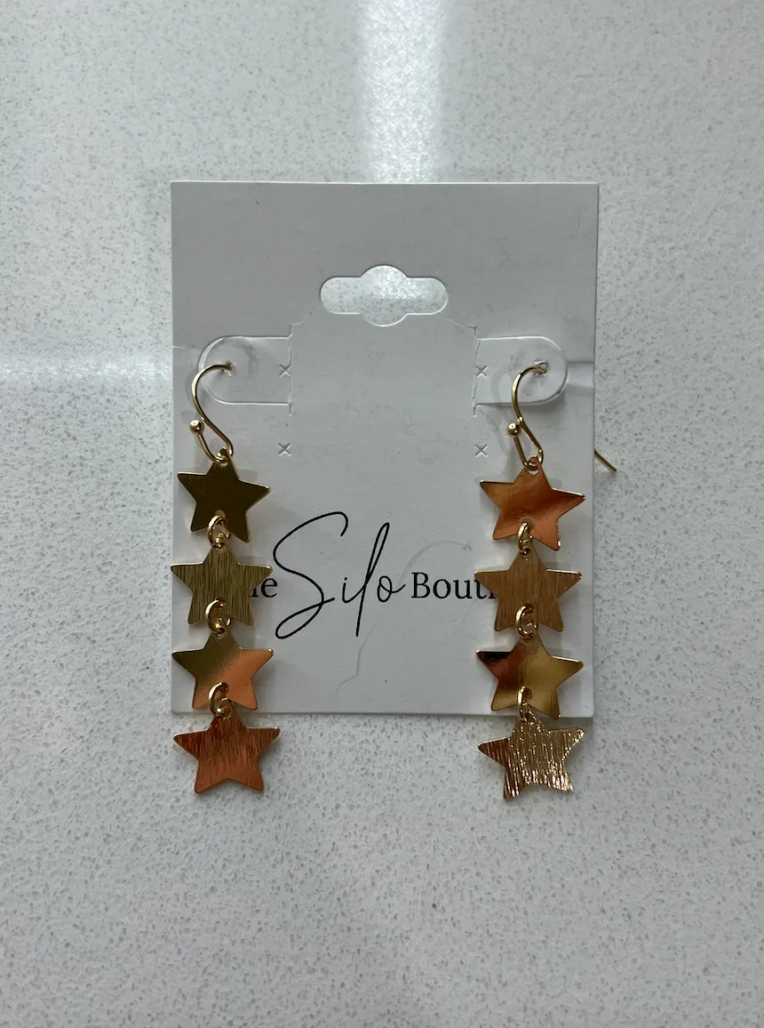 Dangle Star Earrings