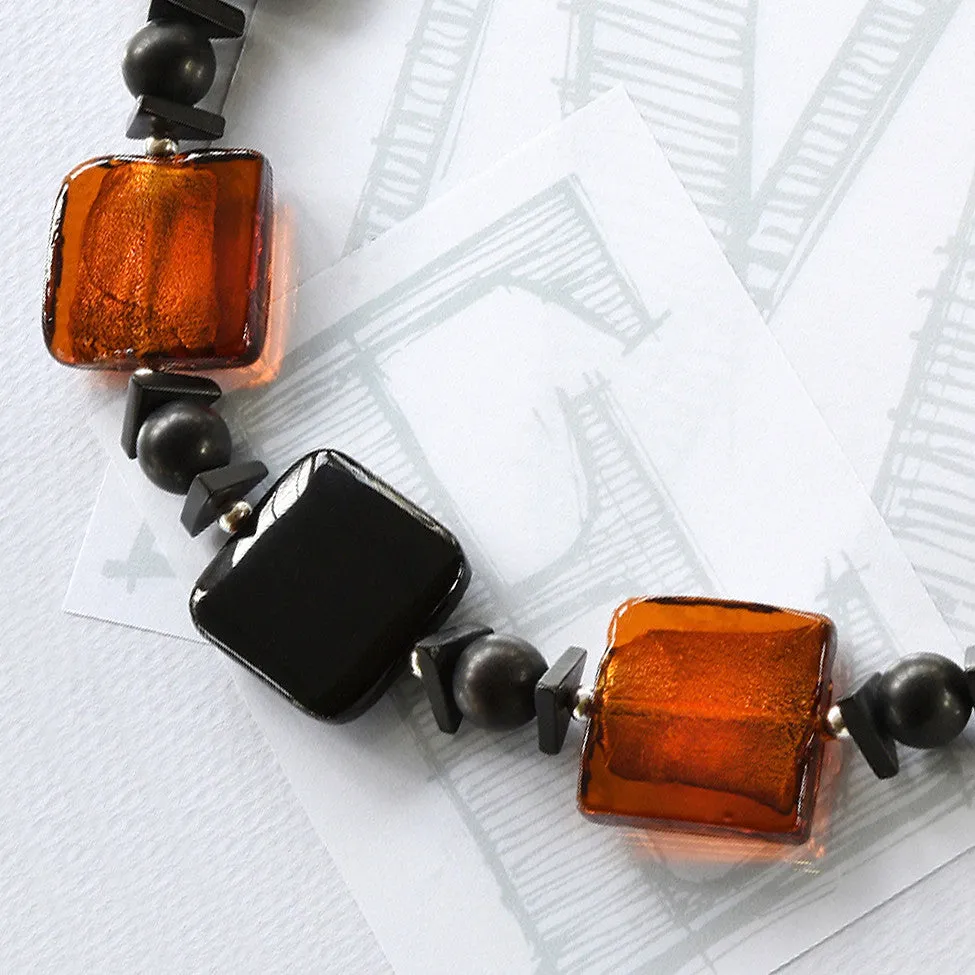 Darcy Agate Necklace – Amber