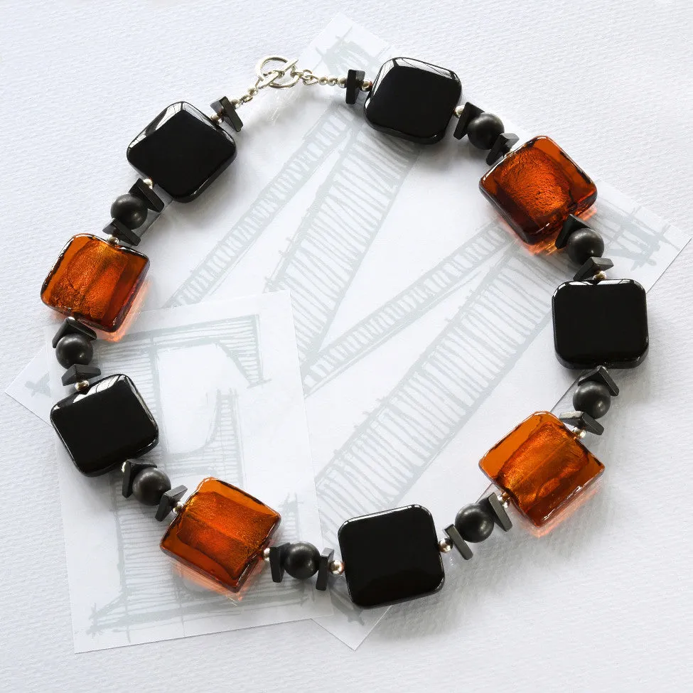 Darcy Agate Necklace – Amber