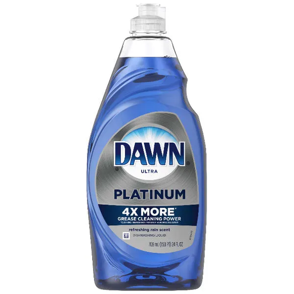 Dawn Platinum Dishwashing Liquid Dish Soap, Refreshing Rain, 24 fl oz