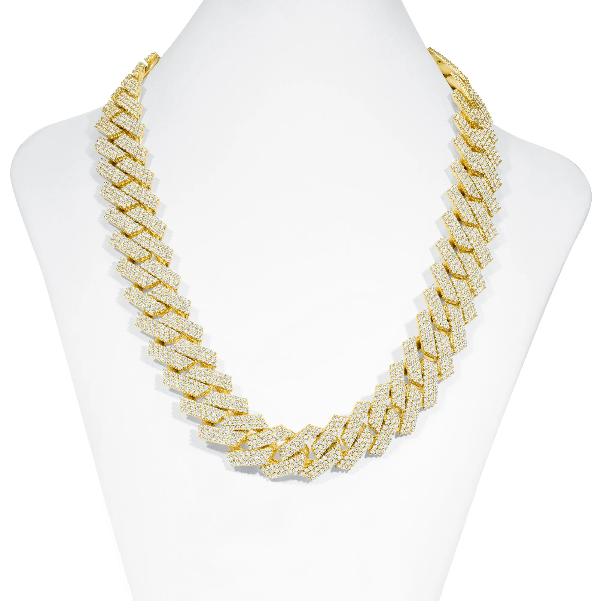 Diamond Miami Cuban Necklace - 14k Gold 30mm