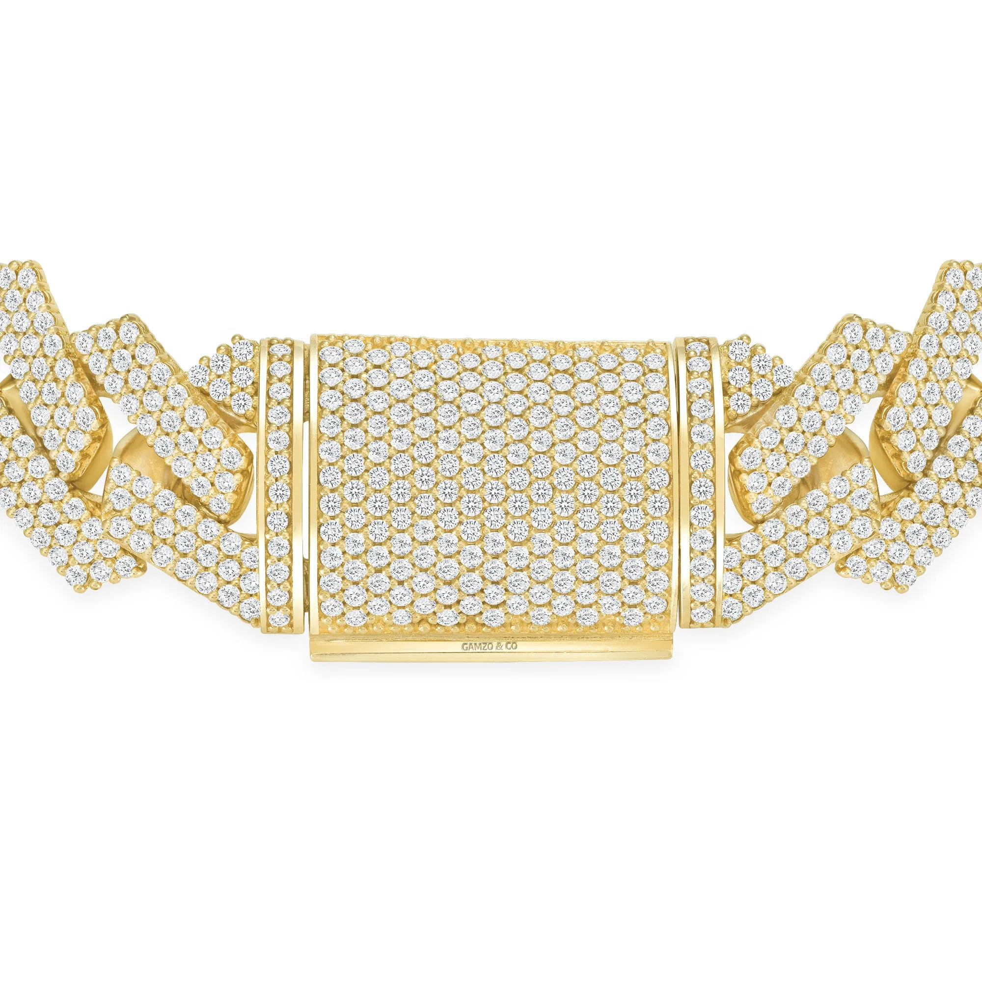 Diamond Miami Cuban Necklace - 14k Gold 30mm