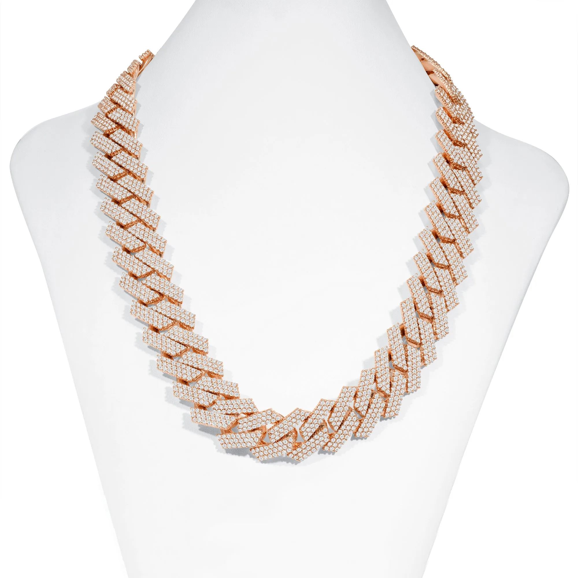 Diamond Miami Cuban Necklace - 14k Gold 30mm