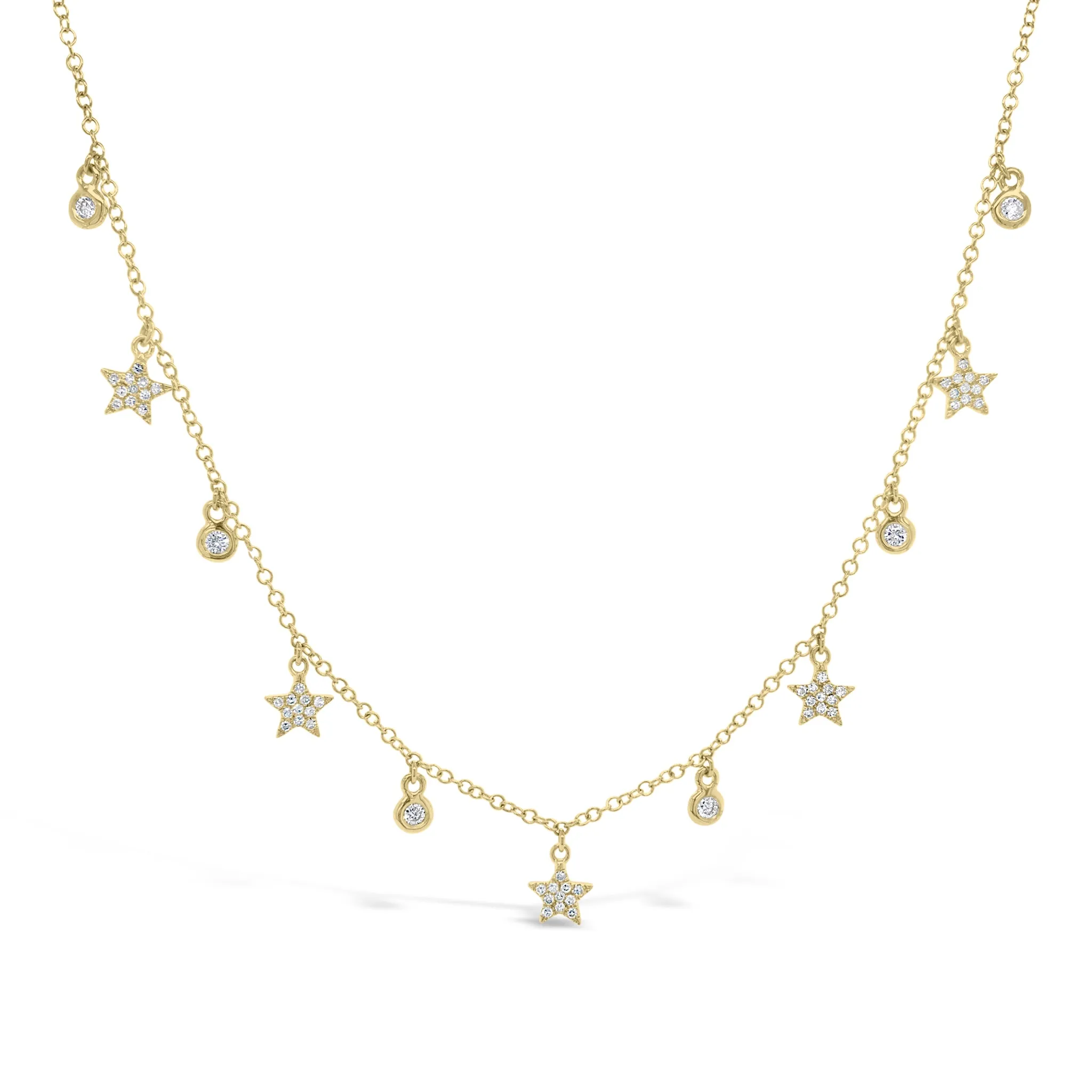 Diamond Star Drip Necklace