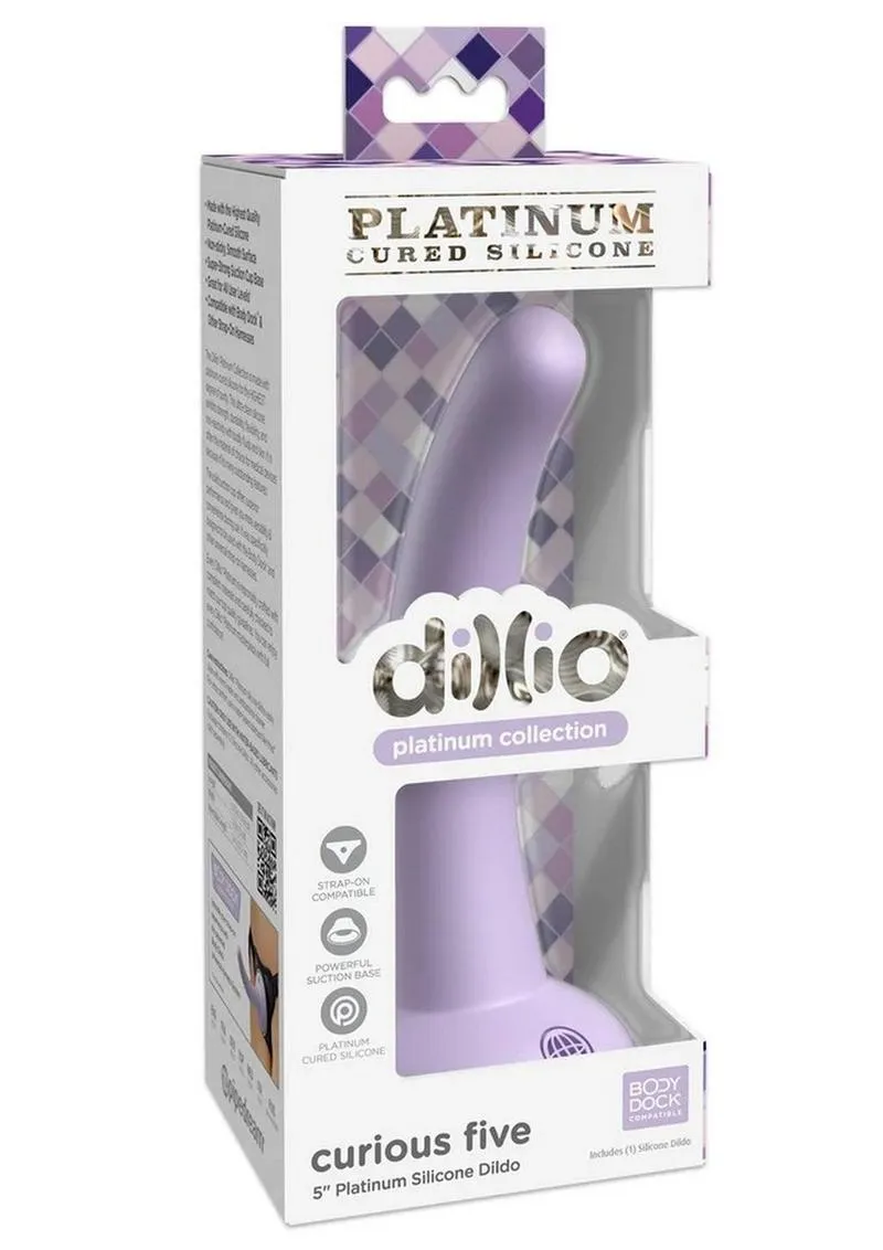 Dillio Platinum Curious Five Silicone Dildo