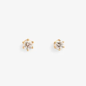 E1902W | 3mm White Diamond Studs