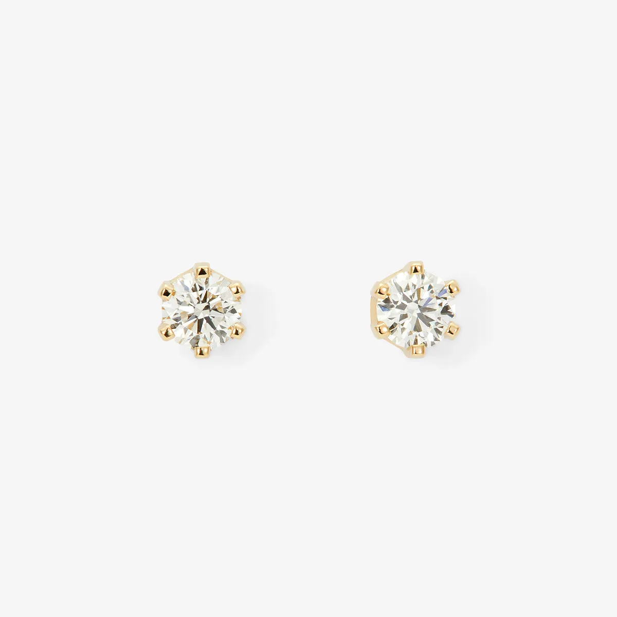 E1903W | 3.5mm White Diamond Studs