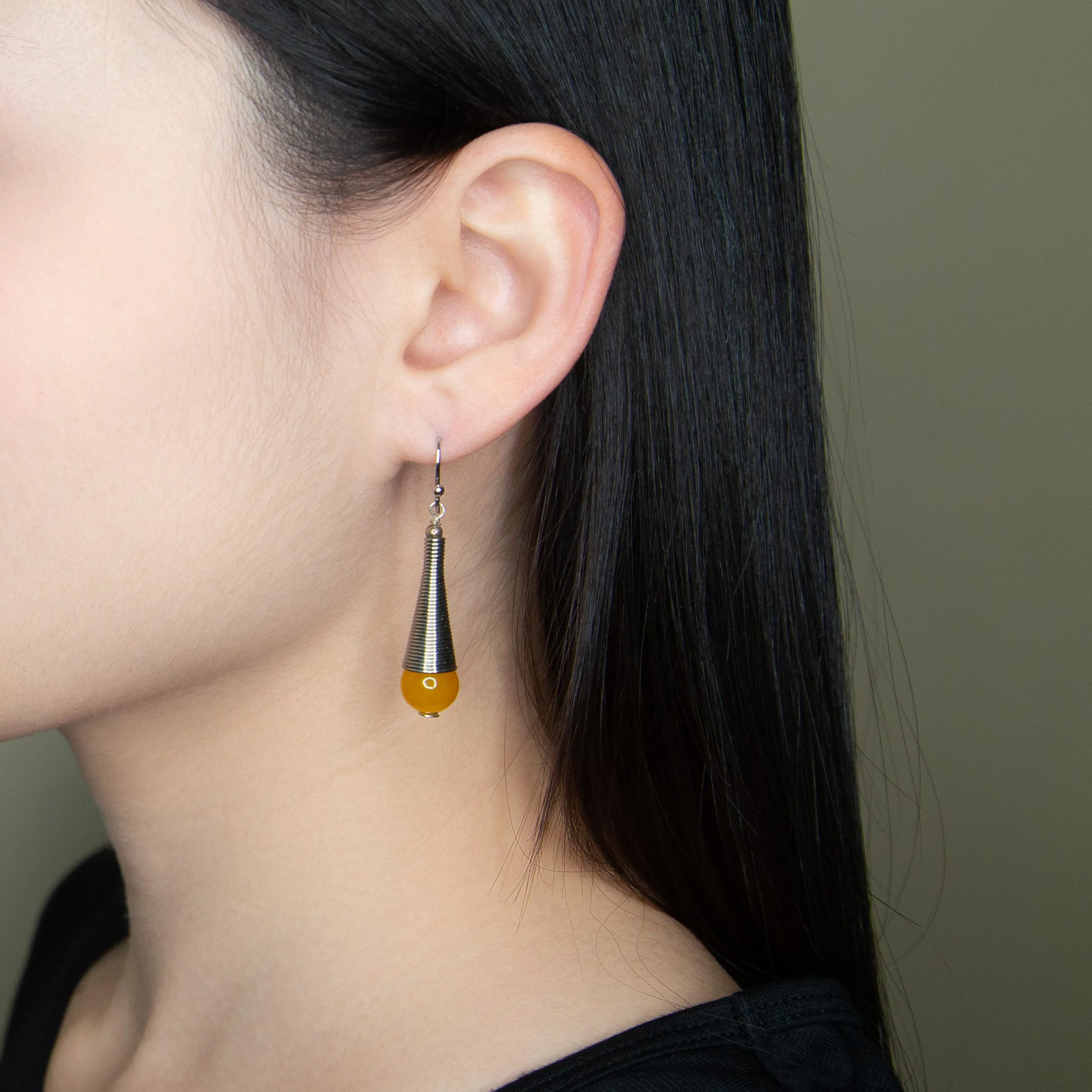 Elevation Yellow Jade Earrings