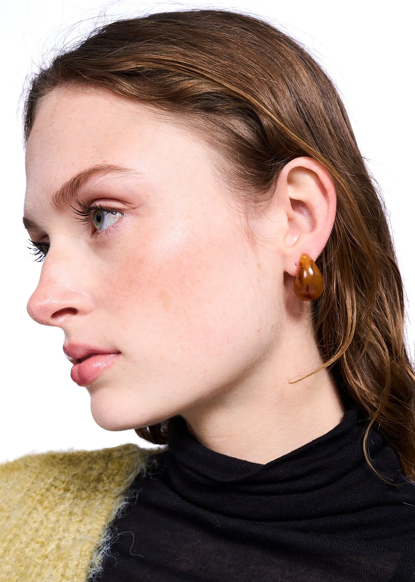 ELOWEN COLLECTION Margot Teardrop Earrings in Amber