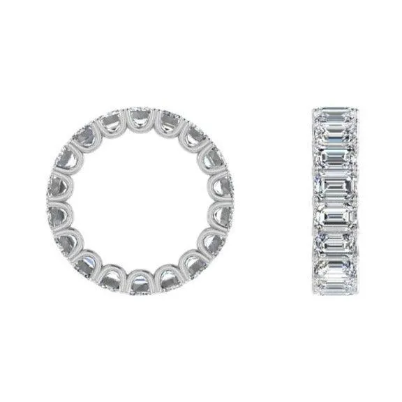 Emerald Cut Diamond Eternity Ring (8.0 ctw)